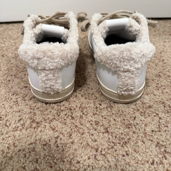 P448 White Sneakers with Sherpa - Picture 4 of 8